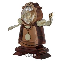 Swarovski Crystal Disney Beauty And The Beast Cogsworth Figurine 5714739
