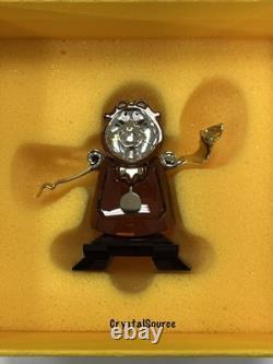 Swarovski Crystal Disney Beauty And The Beast Cogsworth Figurine 5714739