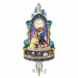 The Bradford Exchange Disney Beauty and The Beast Happily Ever After Wall Clock