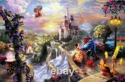 Thomas Kinkade Beauty and the Beast 18x27 S/N Canvas Limited Edition