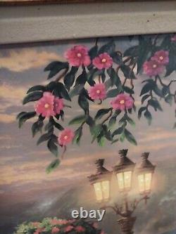 Thomas Kinkade Beauty and the Beast Falling in Love 18x27 S/N Oil on Canvas