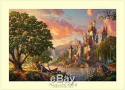 Thomas Kinkade Beauty and the Beast II 18 x 27 S/N Limited Edition Paper Disney