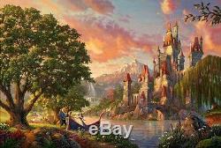 Thomas Kinkade Beauty and the Beast II 18 x 27 S/N Limited Edition Paper Disney
