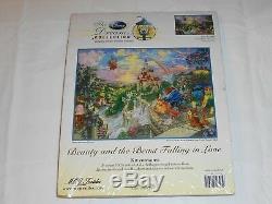 Thomas Kinkade Disney Beauty And The Beast Falling In Love Cross Stitch Kit