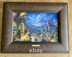 Thomas Kinkade Disney Beauty and The Beast Dancing In The Moonlight 1/195