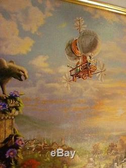 Thomas Kinkade Disney Beauty and the Beast 18 X 27 canvas framed