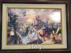 Thomas Kinkade Disney Dreams V Beauty And The Beast Falling In Love 18 X 27 S/N