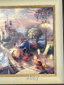 Thomas Kinkade Disney Dreams V Beauty And The Beast Falling In Love 18 X 27 S/N