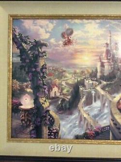 Thomas Kinkade Disney Dreams V Beauty And The Beast Falling In Love 18 X 27 S/N