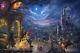 Thomas Kinkade Studios Beauty &the Beast Dancing in the Moonlight 24x36G/P Paper