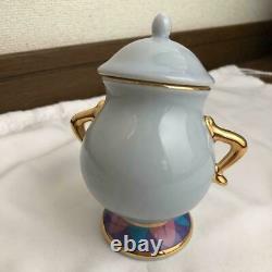 Tokyo Disney Limited Beauty and the Beast pot Mrs pot tea cup sugar pot set