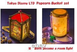 Tokyo Disney Ltd Popcorn Bucket Tangled Rapunzel beauty and the Beast Light