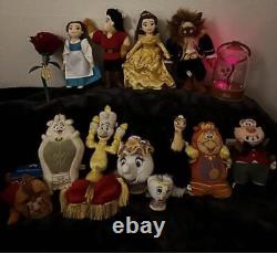 Tokyo Disney Resort Beauty & The Beast Plush Badge Key Holder 15 Set