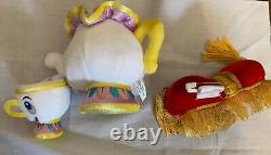 Tokyo Disney Resort limted Beauty and the Beast Plush Toy Keychain Set of 7