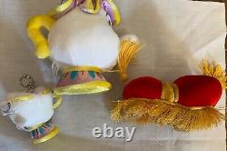 Tokyo Disney Resort limted Beauty and the Beast Plush Toy Keychain Set of 7