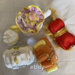 Tokyo Disney Resort limted Beauty and the Beast Plush Toy Keychain Set of 7