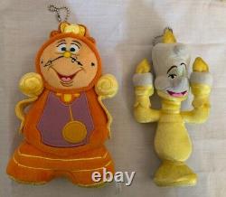 Tokyo Disney Resort limted Beauty and the Beast Plush Toy Keychain Set of 7