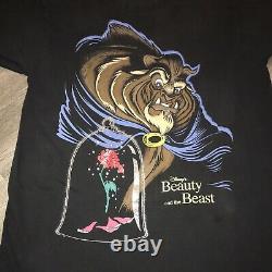 True Vintage Single Stitch Beauty And The Beast Disney Store Burbank T Shirt 90s