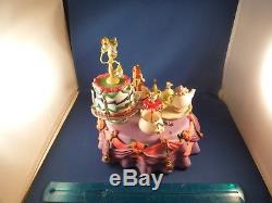 ULTRA RARE Enesco Disney's Beauty and the Beast Multi-Action Deluxe Musical