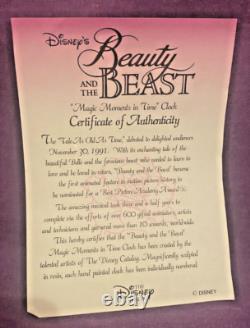 Unique Disney Beauty and the Beast Magic Moments in Time Clock Tower Diorama