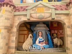 Unique Disney Beauty and the Beast Magic Moments in Time Clock Tower Diorama