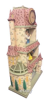 Unique Disney Beauty and the Beast Magic Moments in Time Clock Tower Diorama