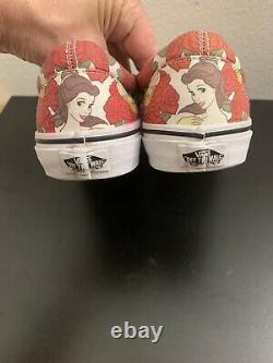 VANS Disney Belle/Beauty And The Beast Rare Slip-On. Mens 7.5 Womens 9