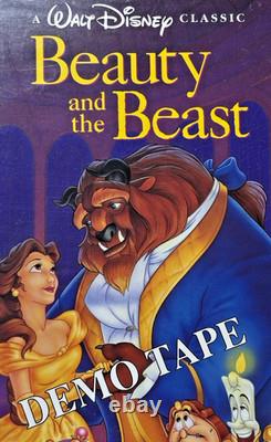 VHS TAPE 1992 Disney BEAUTY AND THE BEAST - DEMO TAPE - Black Diamond