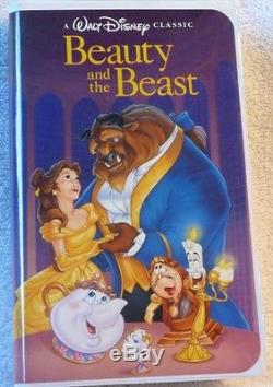 VHS TAPE VERY RARE COPY Disney's Beauty and the Beast 1992 Black Diamond