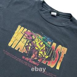 VTG 90s RARE Disney Quest Invasion! Alien Encounter War Beast Graphic T-Shirt M