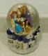 VTG Disney Beauty And The Beast Music Box Snow Globe Rare 90'S Belle Beast