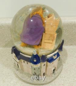 VTG Disney Beauty And The Beast Music Box Snow Globe Rare 90'S Belle Beast