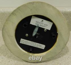 VTG Disney Beauty And The Beast Music Box Snow Globe Rare 90'S Belle Beast