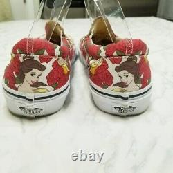 Vans x Disney Collab Loafer Classic Slip-On Belle Beauty and the Beast Roses 10