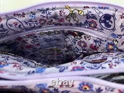 Vera Bradley DISNEY BELLE FLORAL Triple Compartment Crossbody Bag BEAUTY & BEAST