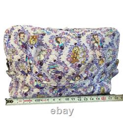 Vera Bradley DISNEY Belle Floral Beauty & Beast Travel Weekender Duffel Bag LARG