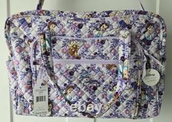 Vera Bradley Disney Beauty Beast Belle Floral Large Travel Duffel Bag New NWT