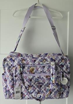 Vera Bradley Disney Beauty Beast Belle Floral Large Travel Duffel Bag New NWT