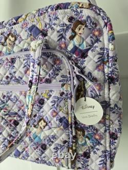 Vera Bradley Disney Beauty Beast Belle Floral Large Travel Duffel Bag New NWT