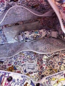 Vera Bradley Disney Belle Floral Beauty & Beast Weekender Duffle Travel Bag NWT