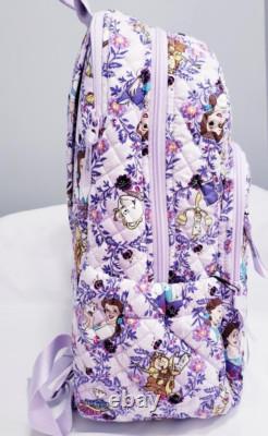 Vera Bradley Disney Belle Floral Beauty and Beast Campus Backpack NWT