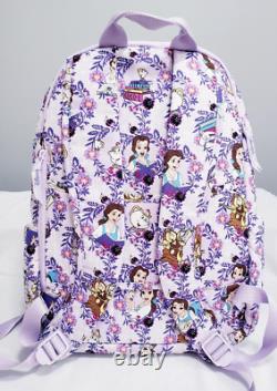 Vera Bradley Disney Belle Floral Beauty and Beast Campus Backpack NWT