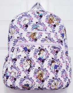 Vera Bradley Disney Belle Floral Beauty and Beast Campus Backpack NWT