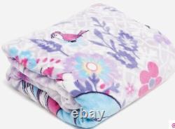 Vera Bradley Disney Belle Floral Plush Throw Blanket Beauty & Beast 50 x 80
