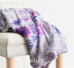 Vera Bradley Disney Belle Floral Plush Throw Blanket Beauty & Beast 50 x 80