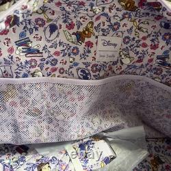 Vera Bradly Disney Weekender Traveler Bag Bella's Floral Beauty & Beast Bag NWT