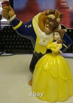 Vintage 1990'S Disney Store Dancing Beauty And The Beast Teapot Figurine Belle