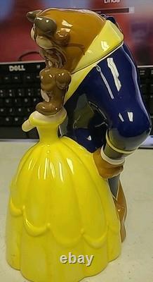 Vintage 1990'S Disney Store Dancing Beauty And The Beast Teapot Figurine Belle