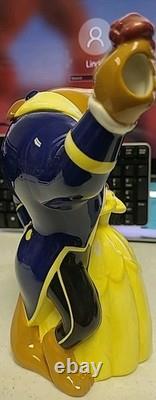 Vintage 1990'S Disney Store Dancing Beauty And The Beast Teapot Figurine Belle