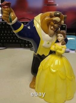 Vintage 1990'S Disney Store Dancing Beauty And The Beast Teapot Figurine Belle